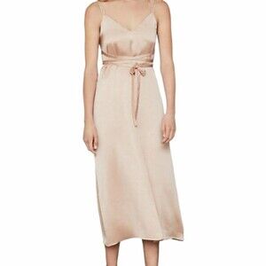 BCBGMaxAzria Tie-waist Slip Dress Size XSMALL